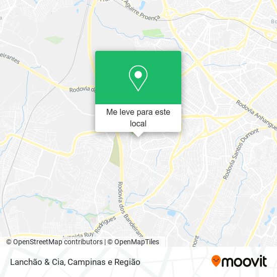 Lanchão & Cia mapa
