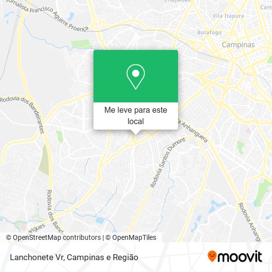 Lanchonete Vr mapa