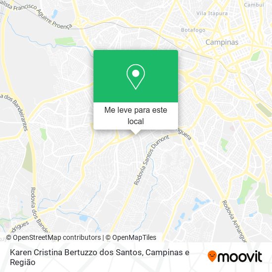 Karen Cristina Bertuzzo dos Santos mapa