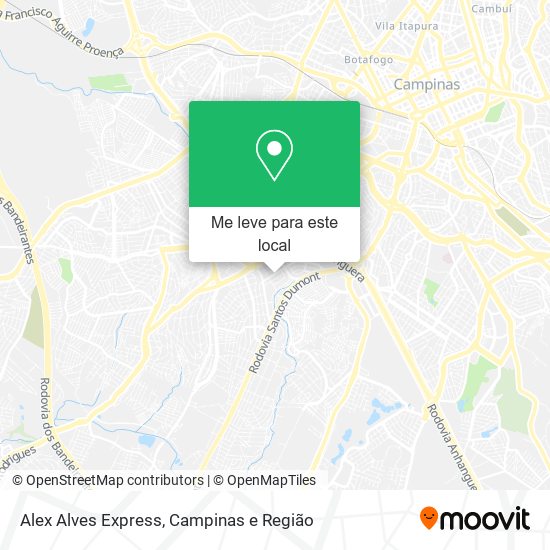 Alex Alves Express mapa