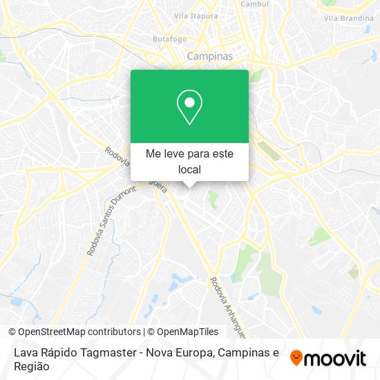 Lava Rápido Tagmaster - Nova Europa mapa