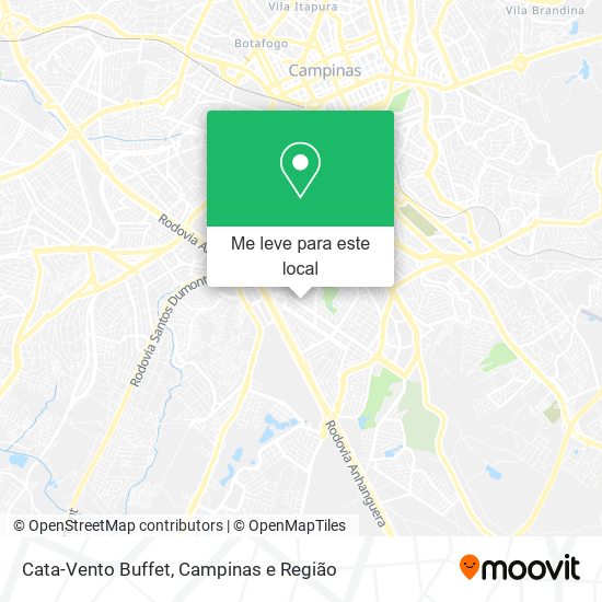 Cata-Vento Buffet mapa