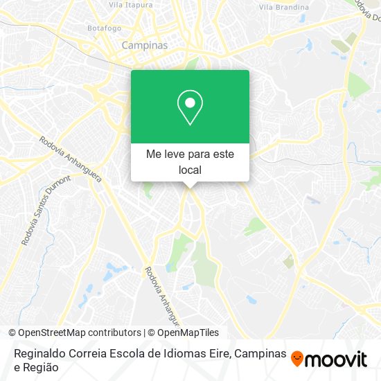 Reginaldo Correia Escola de Idiomas Eire mapa