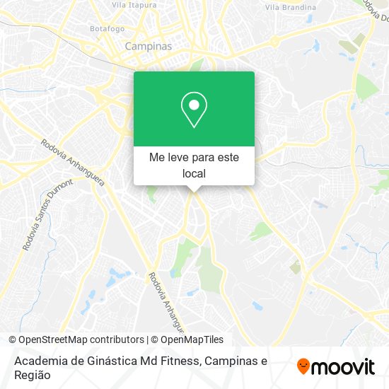 Academia de Ginástica Md Fitness mapa