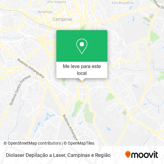 Diolaser Depilação a Laser mapa