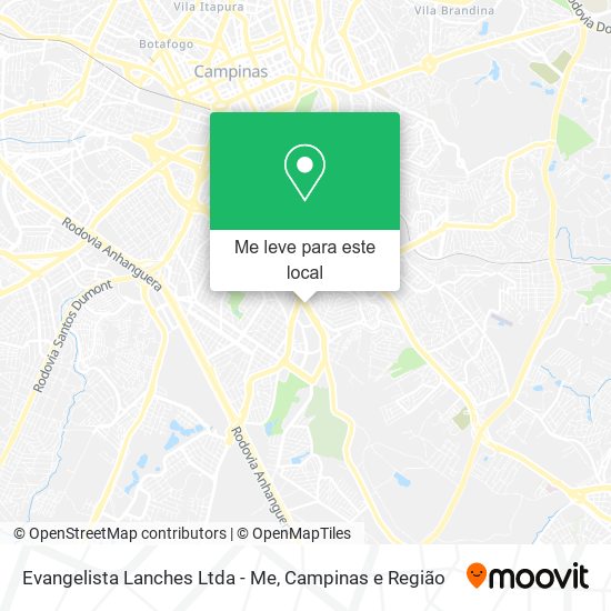 Evangelista Lanches Ltda - Me mapa