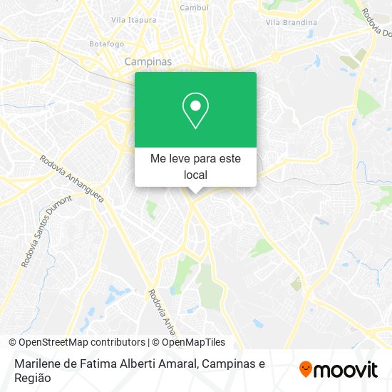 Marilene de Fatima Alberti Amaral mapa