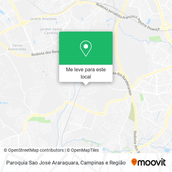 Paroquia Sao José Araraquara mapa