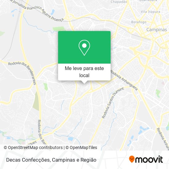 Decas Confecções mapa