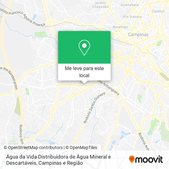 Água da Vida Distribuidora de Água Mineral e Descartáveis mapa