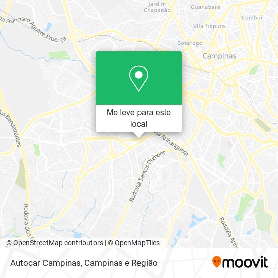 Autocar Campinas mapa