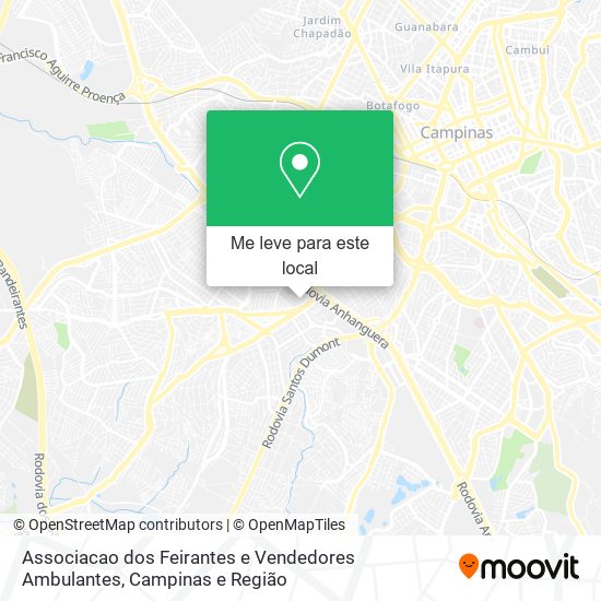 Associacao dos Feirantes e Vendedores Ambulantes mapa