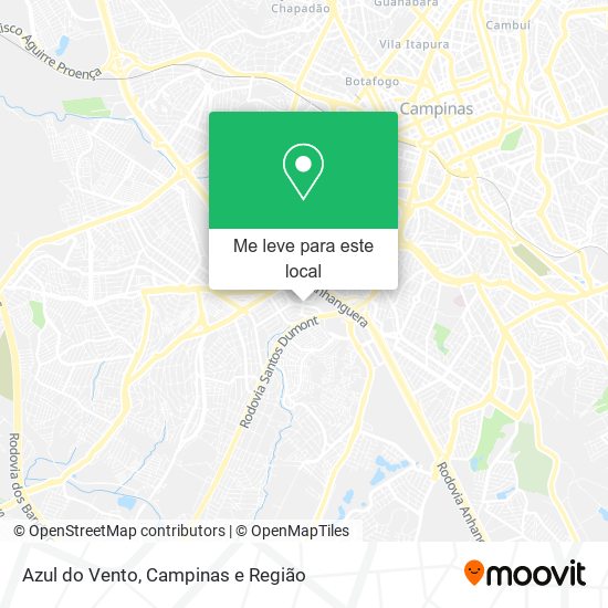 Azul do Vento mapa