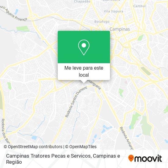 Campinas Tratores Pecas e Servicos mapa