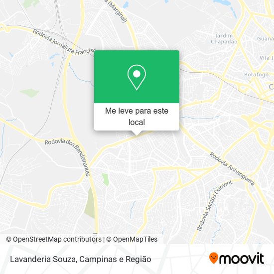 Lavanderia Souza mapa
