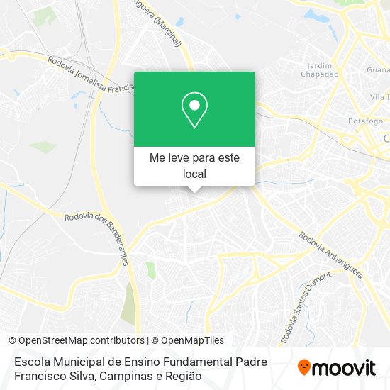 Escola Municipal de Ensino Fundamental Padre Francisco Silva mapa