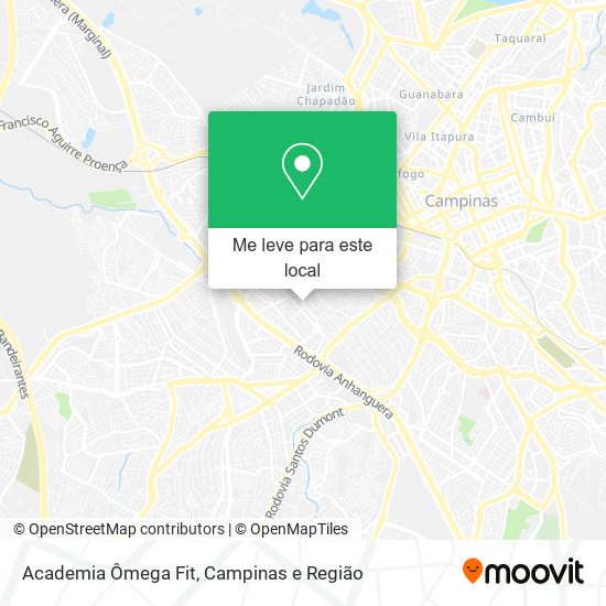 Academia Ômega Fit mapa