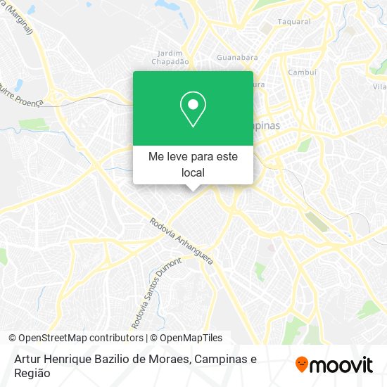 Artur Henrique Bazilio de Moraes mapa