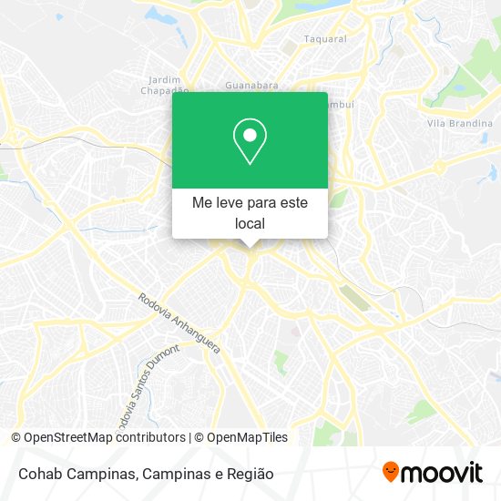 Cohab Campinas mapa