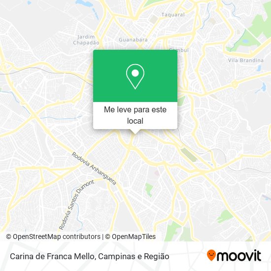 Carina de Franca Mello mapa