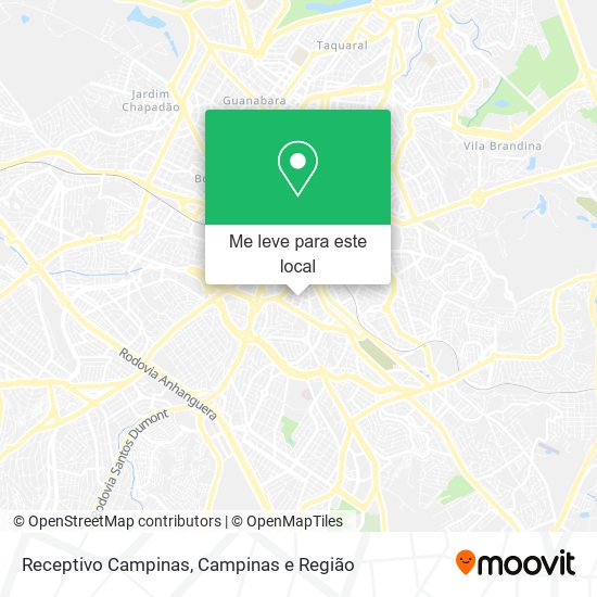 Receptivo Campinas mapa