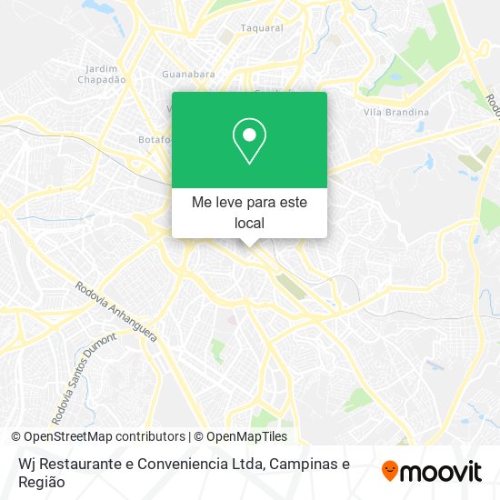 Wj Restaurante e Conveniencia Ltda mapa
