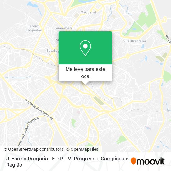 J. Farma Drogaria - E.P.P. - Vl Progresso mapa