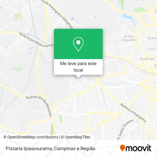 Pizzaria Ipaussurama mapa