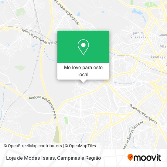 Loja de Modas Isaias mapa