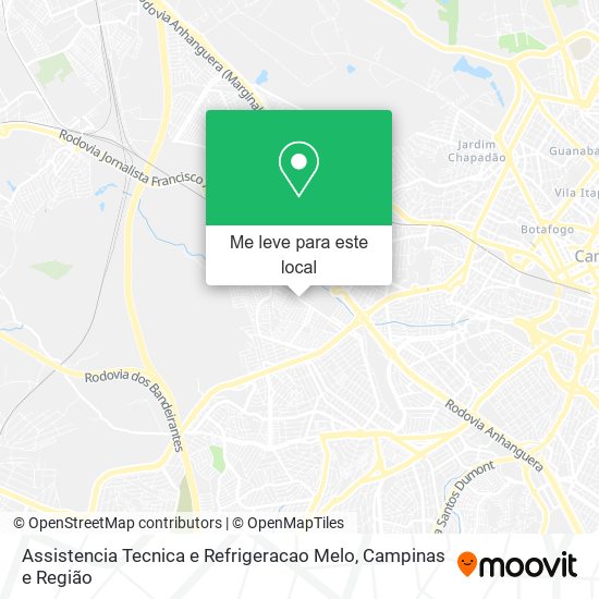 Assistencia Tecnica e Refrigeracao Melo mapa