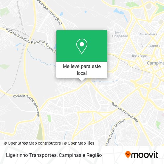 Ligeirinho Transportes mapa