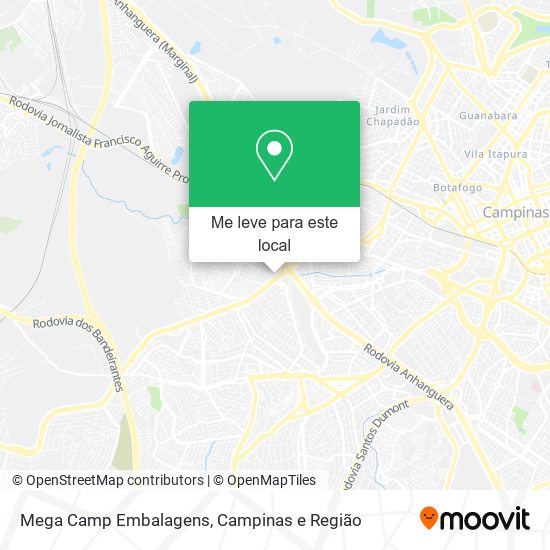 Mega Camp Embalagens mapa