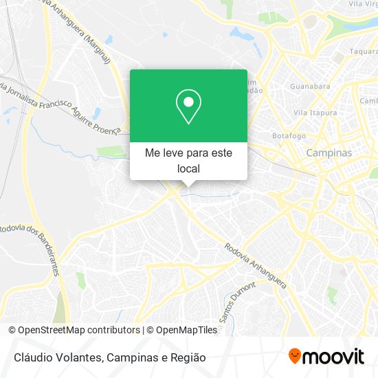 Cláudio Volantes mapa