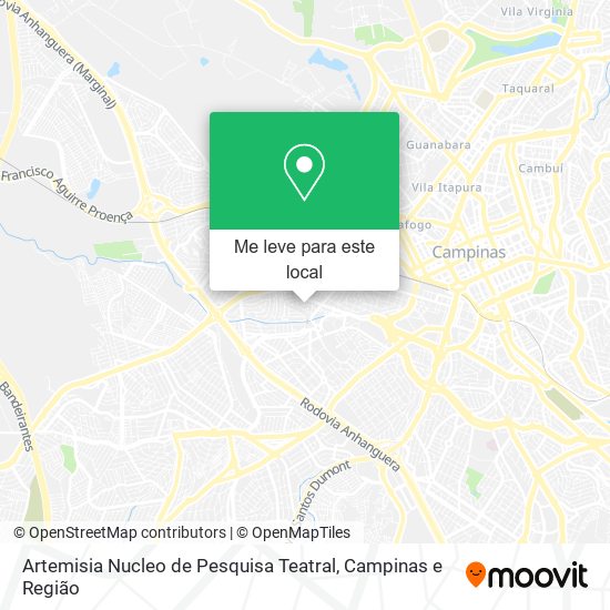 Artemisia Nucleo de Pesquisa Teatral mapa