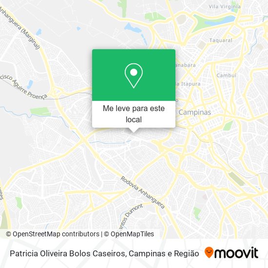 Patricia Oliveira Bolos Caseiros mapa