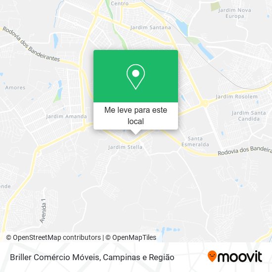 Briller Comércio Móveis mapa