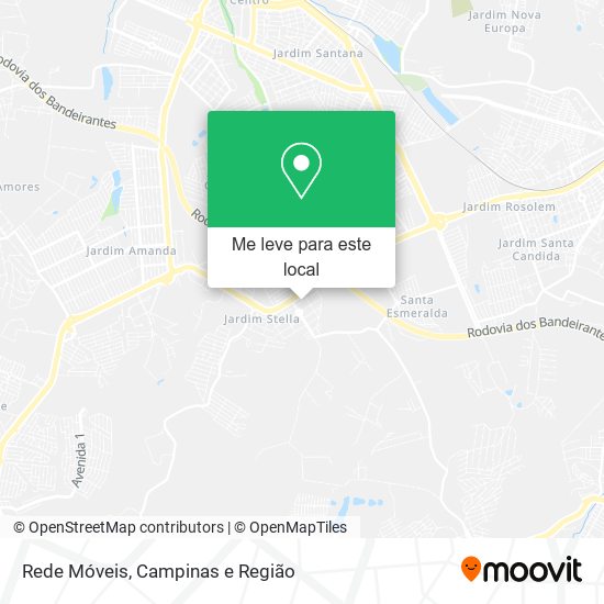 Rede Móveis mapa