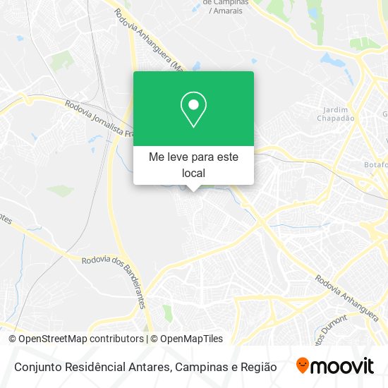 Conjunto Residêncial Antares mapa