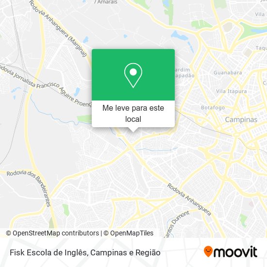Fisk Escola de Inglês mapa