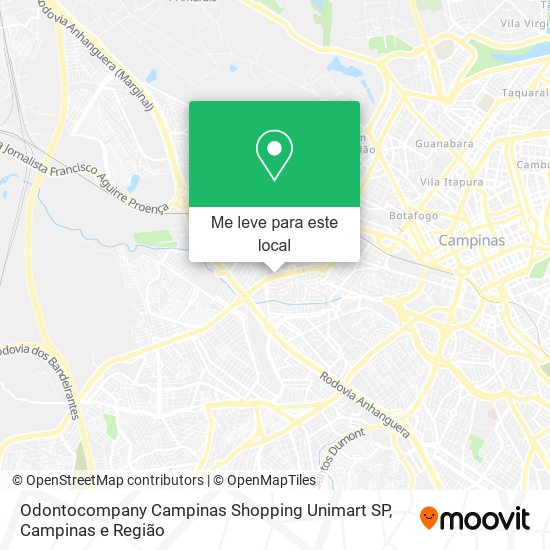 Odontocompany Campinas Shopping Unimart SP mapa