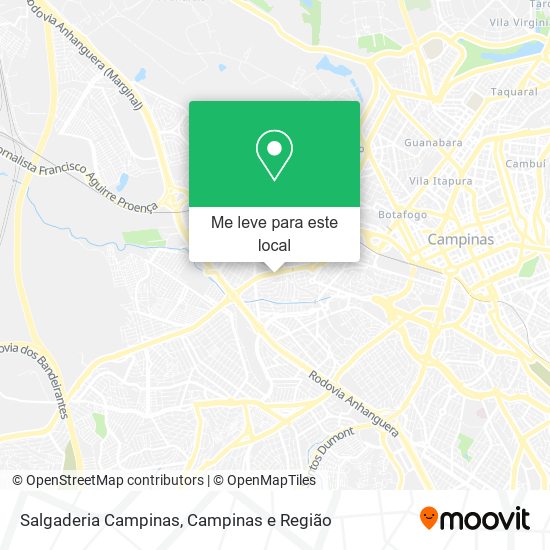 Salgaderia Campinas mapa