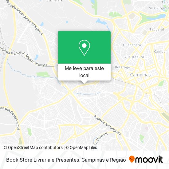 Book Store Livraria e Presentes mapa