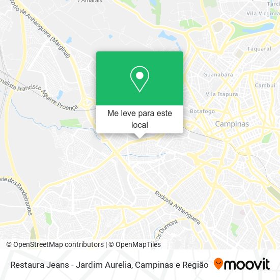 Restaura Jeans - Jardim Aurelia mapa