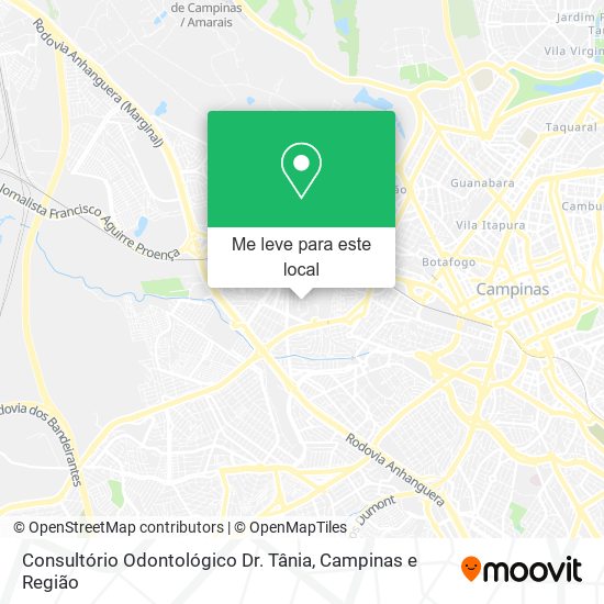 Consultório Odontológico Dr. Tânia mapa