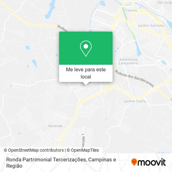 Ronda Partrimonial Tercerizações mapa