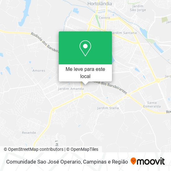 Comunidade Sao José Operario mapa