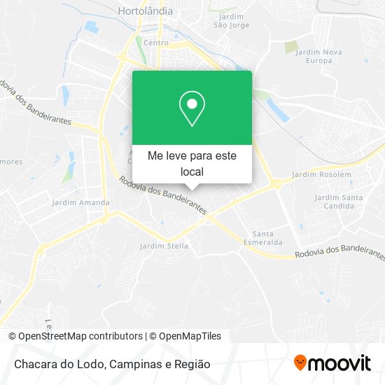 Chacara do Lodo mapa
