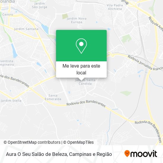 Aura O Seu Salão de Beleza mapa