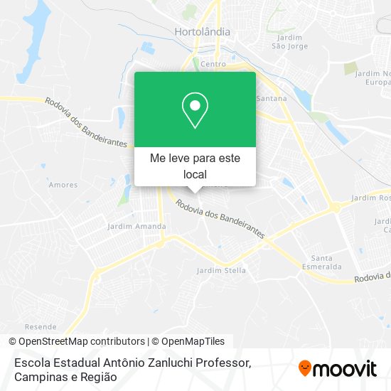 Escola Estadual Antônio Zanluchi Professor mapa