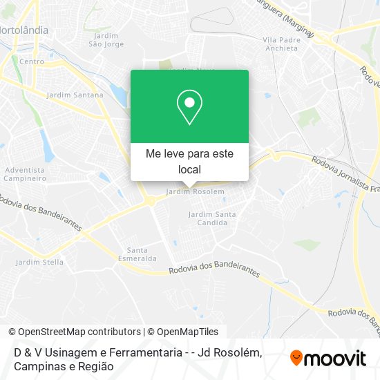 D & V Usinagem e Ferramentaria - - Jd Rosolém mapa